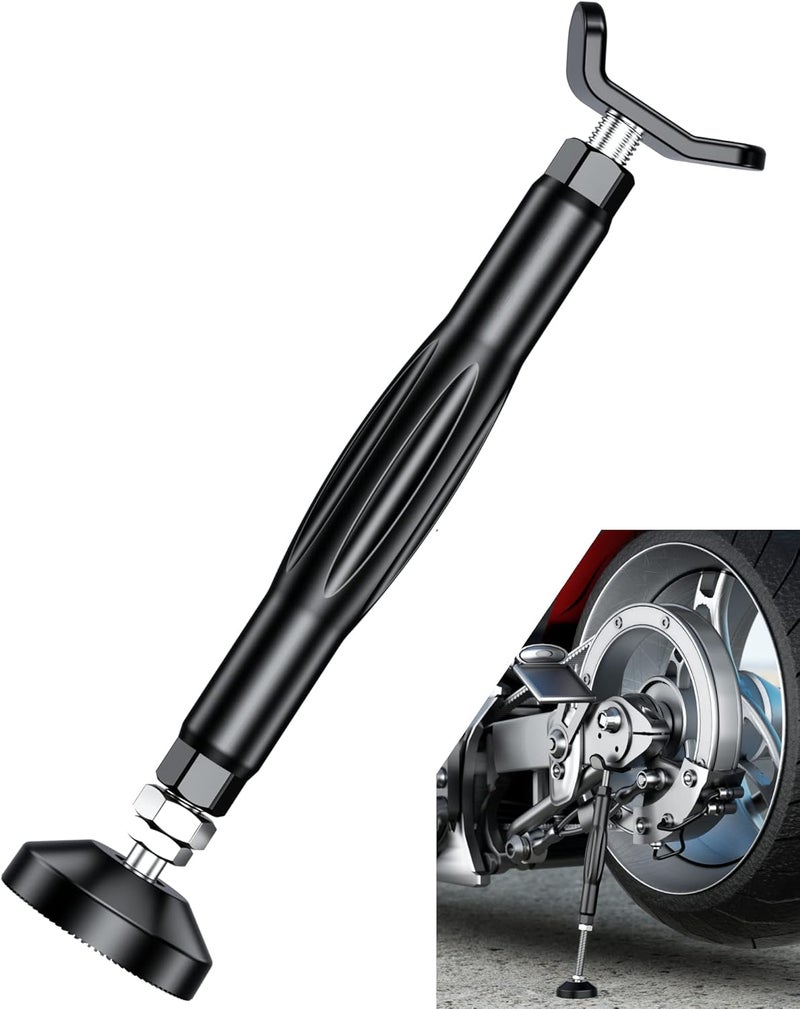 BRCOVAN Motorcycle Stand Wheel Chain Cleaning Maintenance Stand, Portable Lift Stand Jack, Replacement Ridding Emergency Tool for All Motorcycle, Set Includes Brake Buckle - Image 1